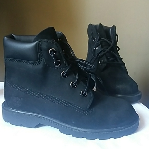 boys black timberland boots